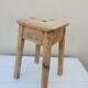 Antique wooden workshop stool