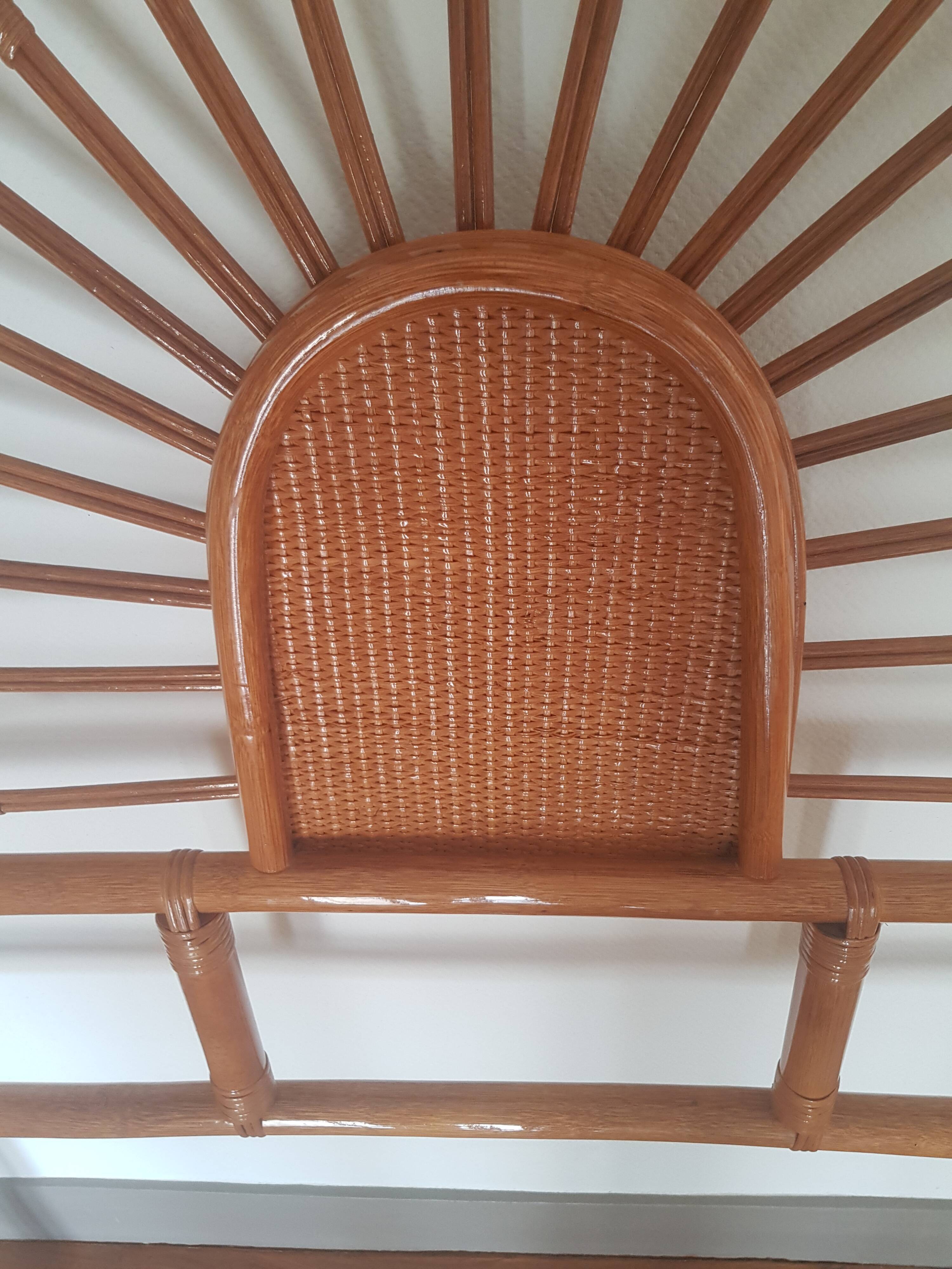 Rattan headboard