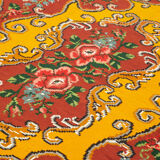 Handwoven Vintage Bessarabian Yellow Kilim 182 cm x 246 cm - 23410