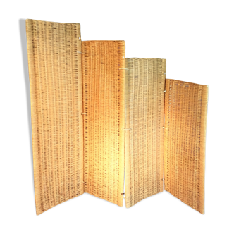 Paravent rotin 1950s