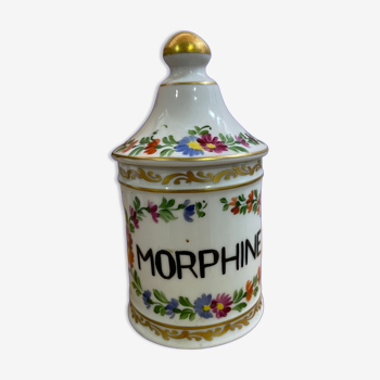 Pharmacy jar Morphine porcelain