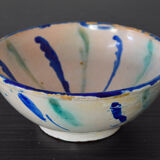 Antique Fajalauza Glazed Terracotta Ceramic Lebrillo Bowl, Granada Spain