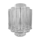 Suite of six glasses with orangeade, long drink, water or table in colorless crystal.