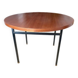 Round teak table from the 60s