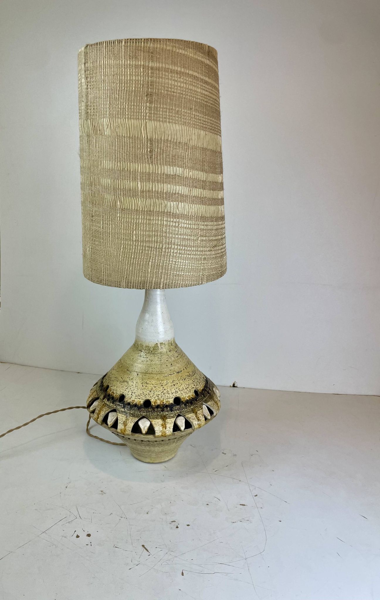 Ceramic lamp by Georges Pelletier for Accolay, France, 1960