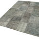 Handmade oriental contemporary 170 cm x 240 cm grey patchwork rug