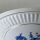 Footed bowl, earthenware compote dish, Flora Plateel Gouda Holland