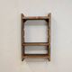 Modular shelf in raw wood with a vintage patina