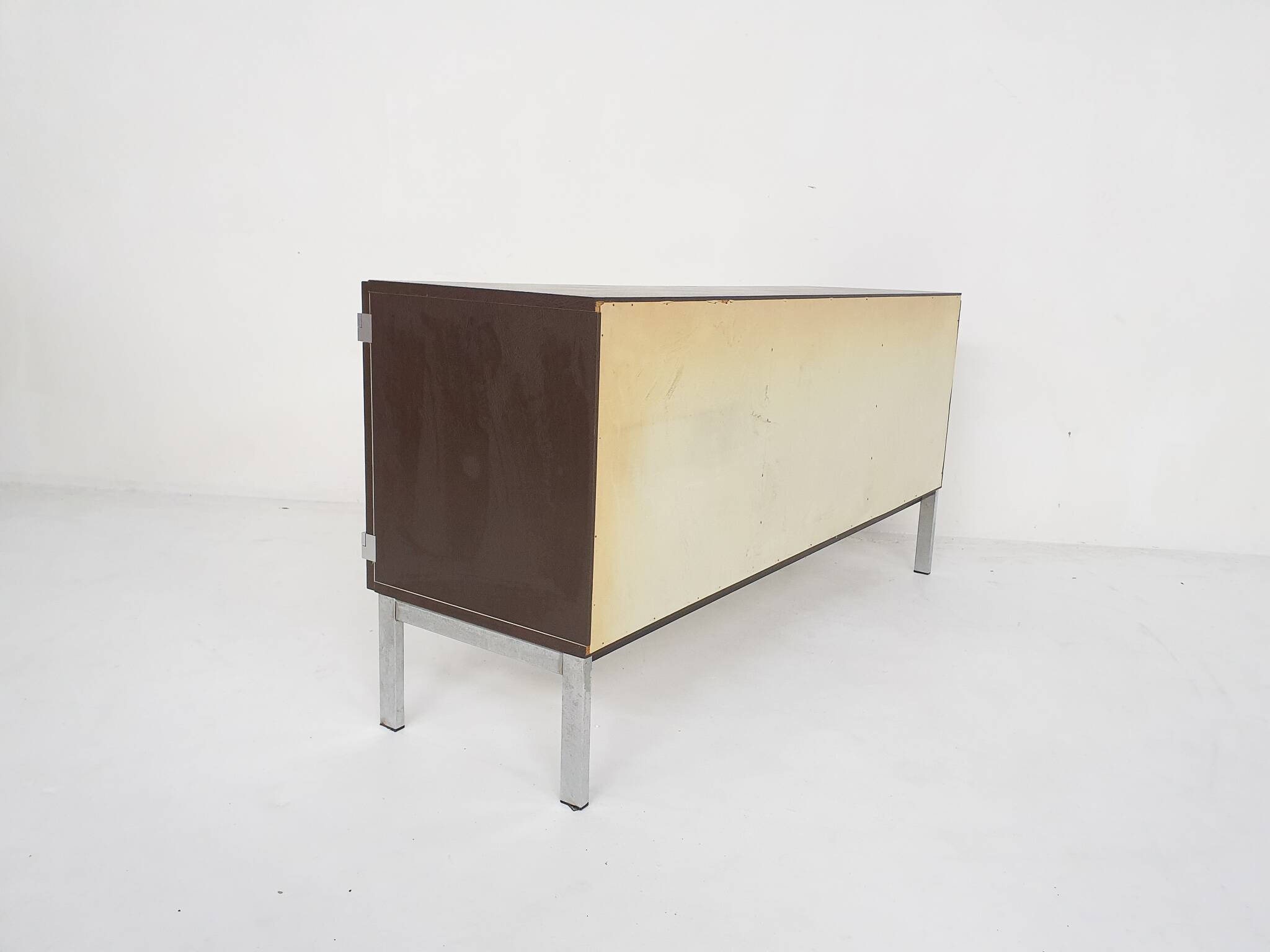 Pierre Guariche for Meurop credenza in vinyl, France 1960's