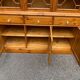 Large English display cabinet in solid wood, 20th century, 155cm