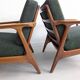 Fauteuils vert forêt du milieu du siècle des années 1960