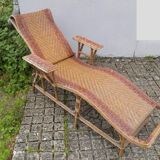 Rattan chaise longue 1900