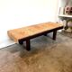 Roger Capron coffee table in glazed ceramic and dark wood 1950s'