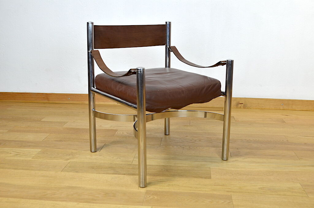 Pair of Vintage Armchairs Edition Dada Industrial Design, Italy 1970