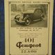 Car paper advertisement Peugeot the 401 issue revised 1934
