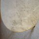 Oval coffee table - carved wood - white veined marble - Regency / Louis XV style