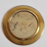 Round brass mirror