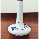 Petit vase / flacon de larmes en Delft bleu