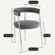 Jubo AM.PM office chair — Chrome & brown leather (As new condition)