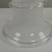 Large Glass Table Lamp by Hannelore Dreutler/Studio Åhus for Ateljé Lyktan, signed and dated 1981