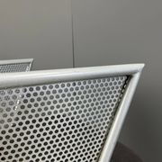 Chaises de salle à manger en métal postmodernes, années 1980