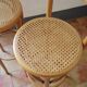 Wooden bar stools and cane