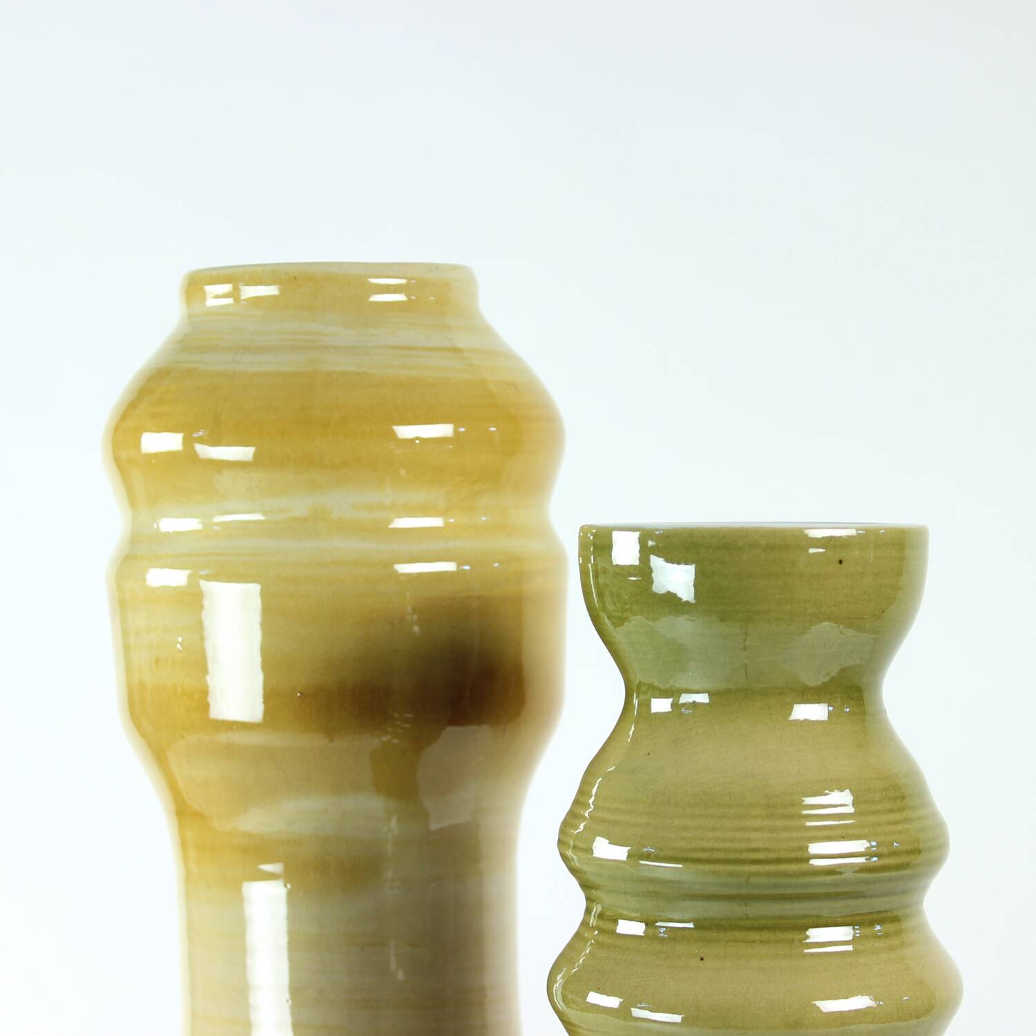 Lot de deux vases en céramique du milieu du siècle, Tchécoslovaquie, années 1960