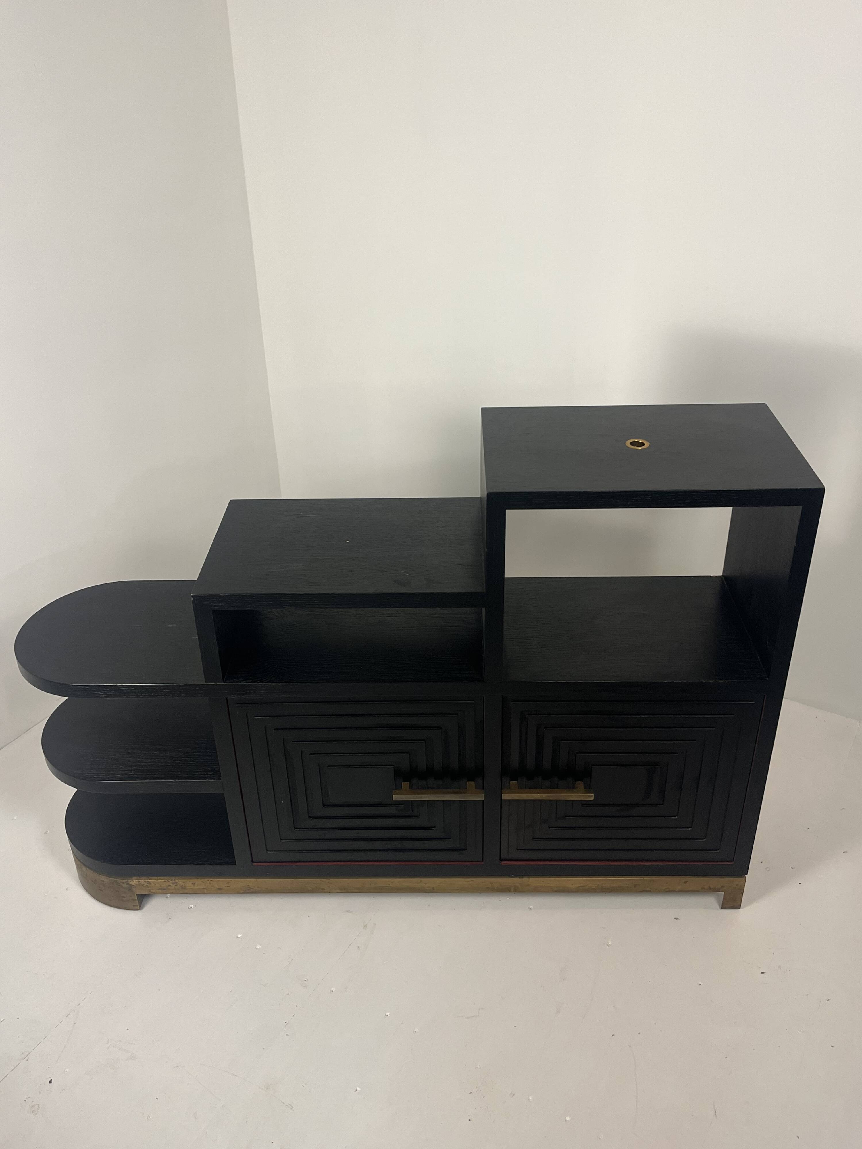 Meuble buffet asymétrique des années 1990