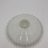 Galette opaline ondulée en verre