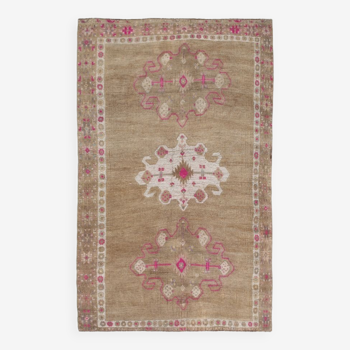 Oversize brown oushak rug, 194x300cm