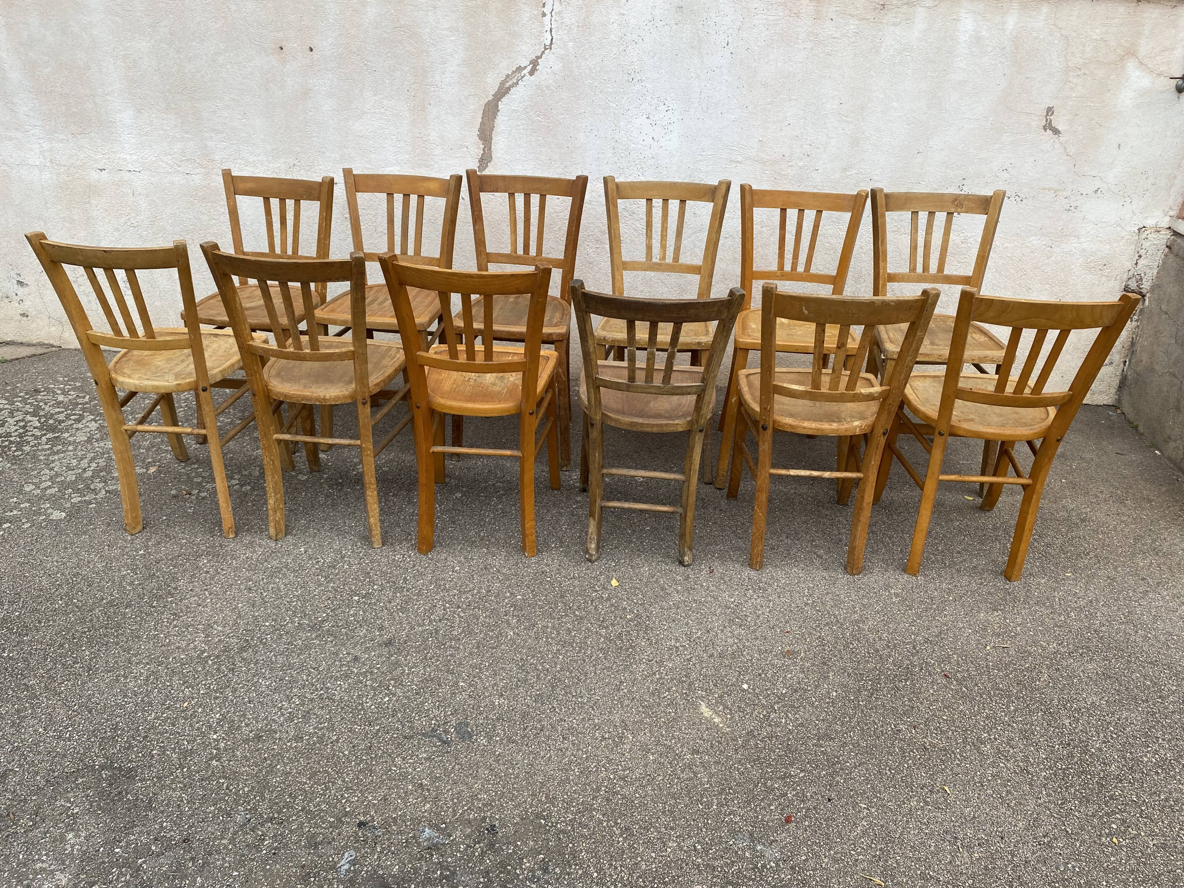 Set of 12 bistro chairs