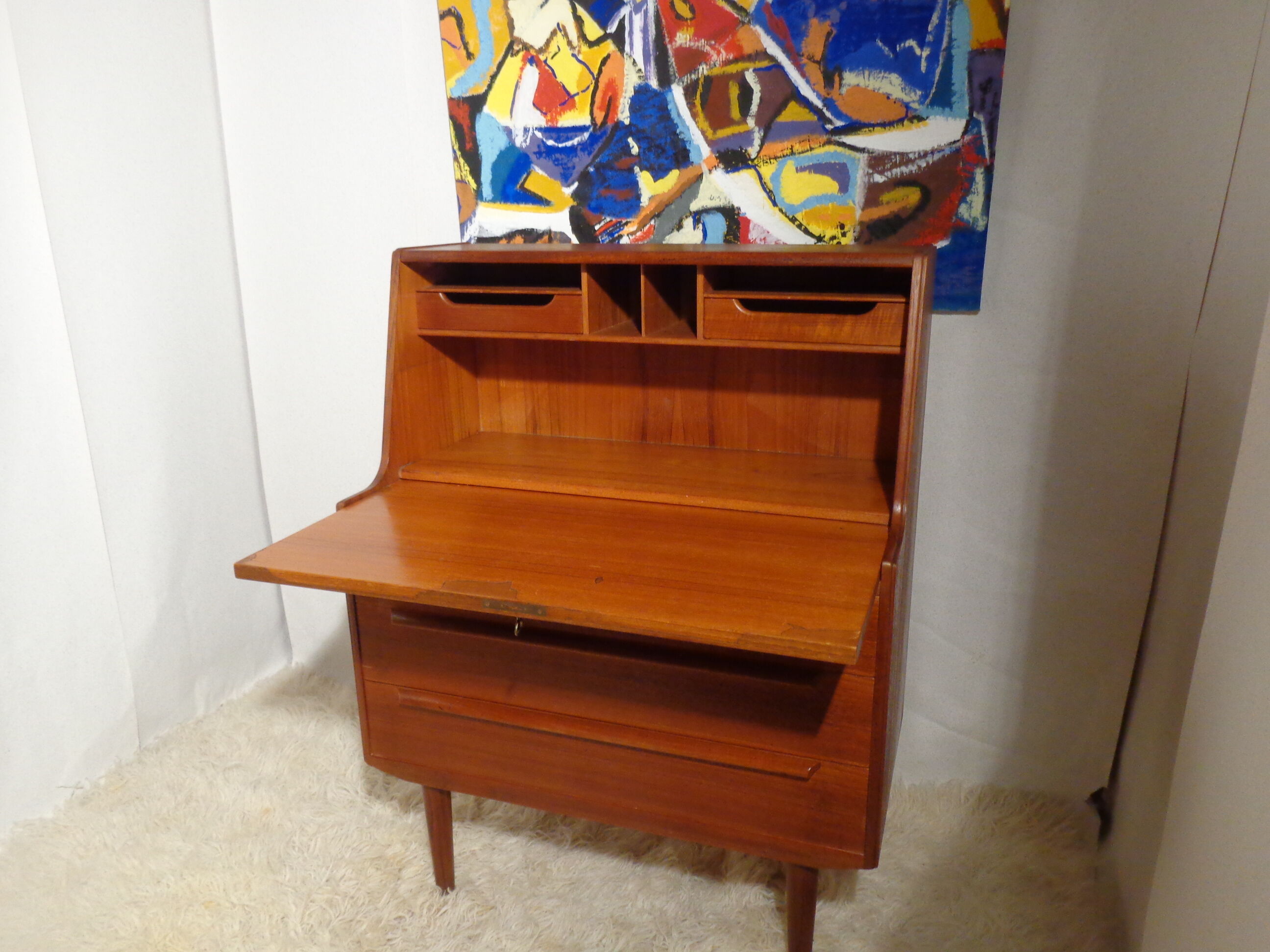 Scandinavian secretary produced by Olholm Møbelfabrik 1960