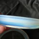 3 dessous de bouteille en verre moulé pressé opalescent bleuté