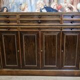 Sideboard in rosewood in the Charles X style, of fine cabinetmaking quality.