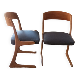 Pair of Baumann Kangaroo chairs
