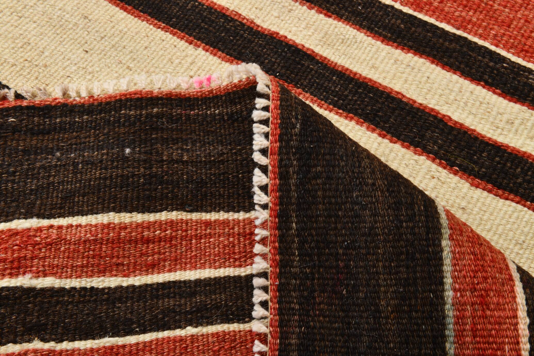 Tapis Kilim vintage fait main, petit format, 101 x 195 cm