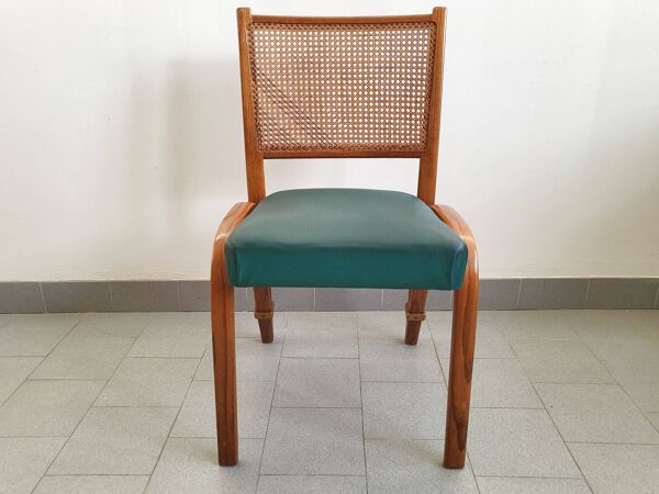 Chaise vintage 1950 Steiner Bow-Wood
