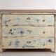 Antique chest of drawers with blue patina (c.1920) #17