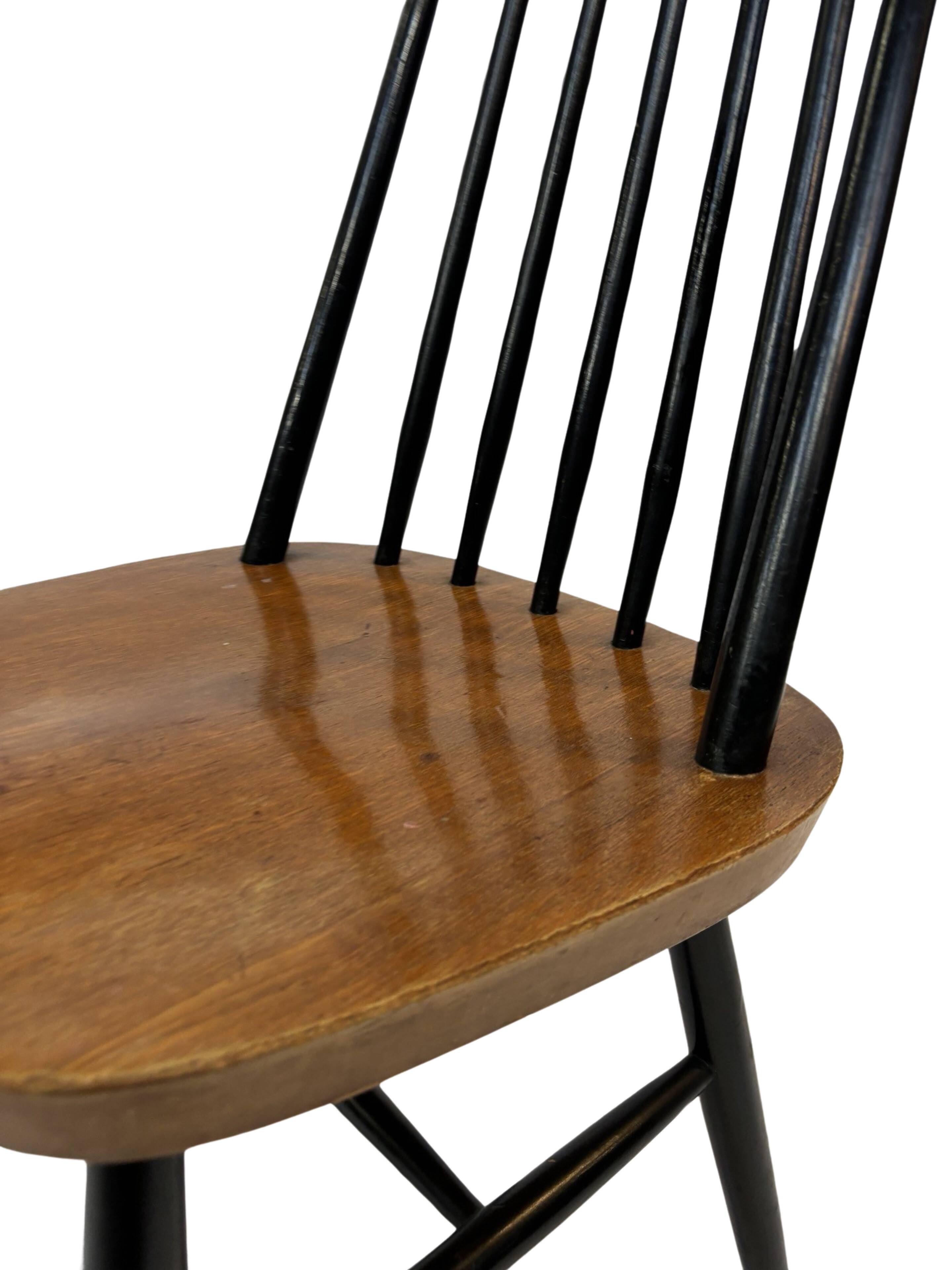 Mid-Century modern spindle back chair by Ilmary Tapiovaara, 1960s