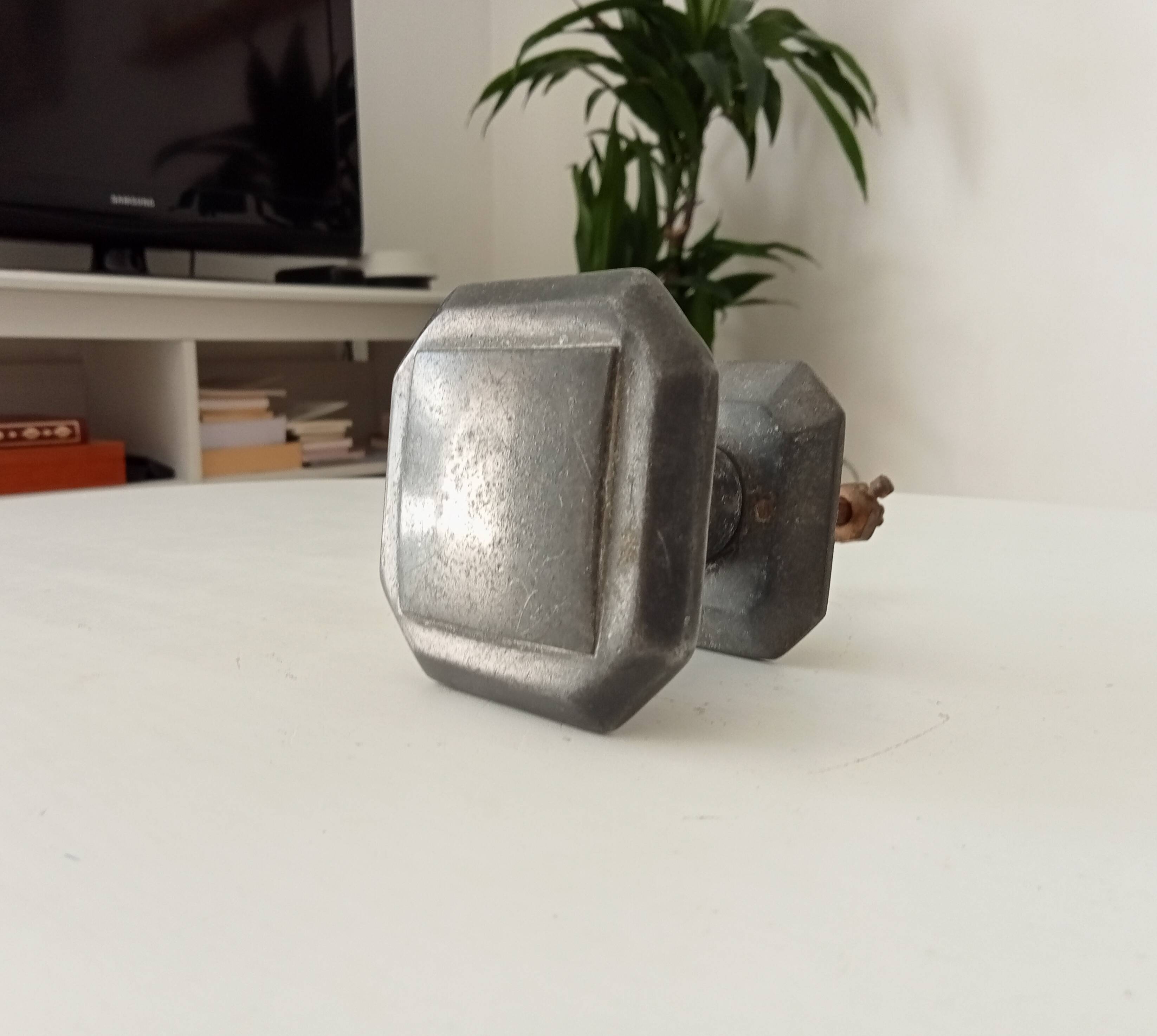 Antique art deco central door handle door pull