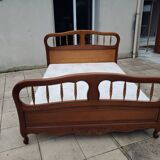 Louis XV style bed in cherry wood