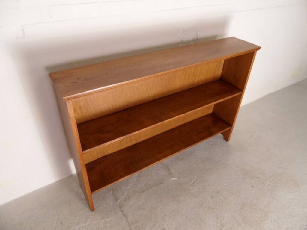 Vintage oak open bookcase
