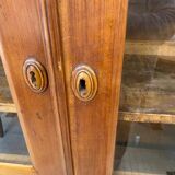 Glass bookcase with 2 doors
