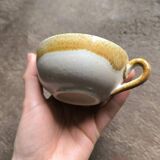 Set of 4 vintage rustic St Clement France stoneware mugs