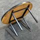 1960s round coffee table Vallauris signed Capron