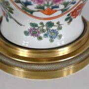 Porcelain lamp of china and brass – early twentieth century