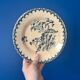 Set of 6 antique dessert plates Gien model Thistle Terre de Feu