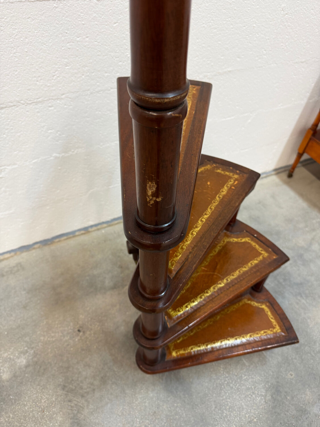 Spiral staircase of the Georgian library, 1950, England.