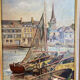 Peinture marine de voiliers signée