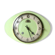Pendulum wall clock FFR in formica green of the 1960s